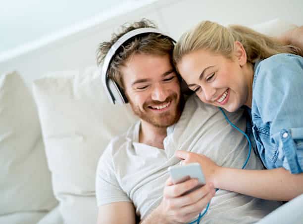 listening to music